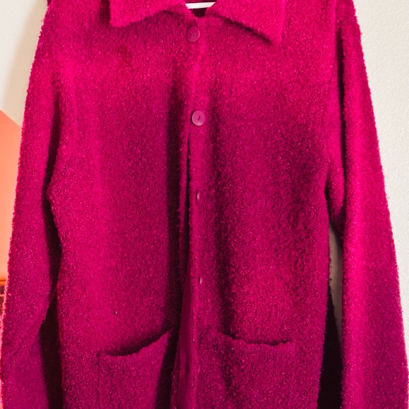 Marisa Christina Vibrant Teddy Sweater Jacket - Picture 5 of 5